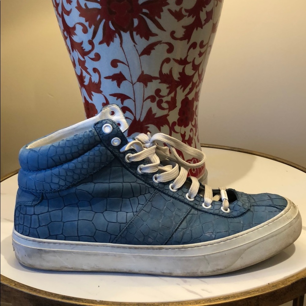 Navy Blue Jimmy Choo Hightops